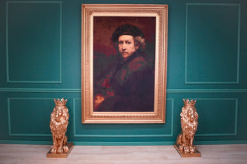 ‘Zelfportret als de apostel Paulus’ – Velours Schilderij met Luxe Barok Lijst
